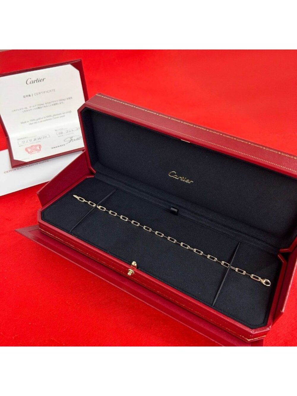 Cartier Santos de Cartier Bure Gold Accessory Pink Bracelet